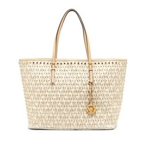 Michael Kors Jet Set Medium Studded Travel Tote Ba